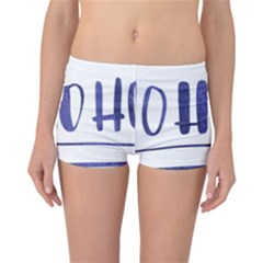 Ho Ho Ho! Christmas Minimalist Reversible Boyleg Bikini Bottoms