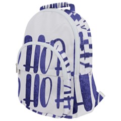 Ho Ho Ho! Christmas Minimalist Rounded Multi Pocket Backpack