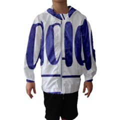 Ho Ho Ho! Christmas Minimalist Kids  Hooded Windbreaker