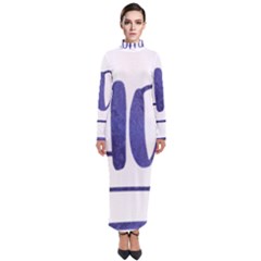 Ho Ho Ho! Christmas Minimalist Turtleneck Maxi Dress