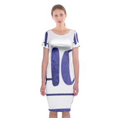 Ho Ho Ho! Christmas Minimalist Classic Short Sleeve Midi Dress