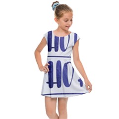 Ho Ho Ho! Christmas Minimalist Kids  Cap Sleeve Dress