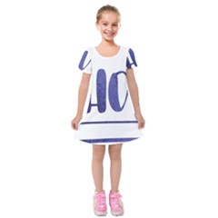 Ho Ho Ho! Christmas Minimalist Kids  Short Sleeve Velvet Dress