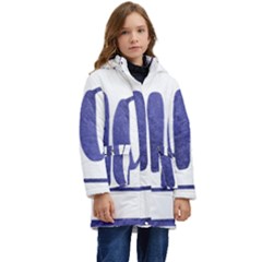 Ho Ho Ho! Christmas Minimalist Kids  Hooded Longline Puffer Jacket