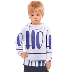 Ho Ho Ho! Christmas Minimalist Kids  Hooded Pullover