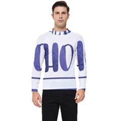 Ho Ho Ho! Christmas Minimalist Men s Long Sleeve Rash Guard