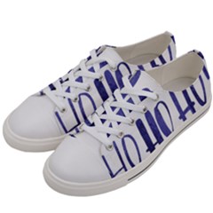 Ho Ho Ho! Christmas Minimalist Women s Low Top Canvas Sneakers