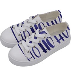 Ho Ho Ho! Christmas Minimalist Kids  Low Top Canvas Sneakers