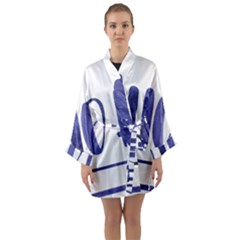 Ho Ho Ho! Christmas Minimalist Long Sleeve Satin Kimono