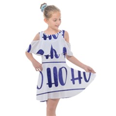 Ho Ho Ho! Christmas Minimalist Kids  Shoulder Cutout Chiffon Dress