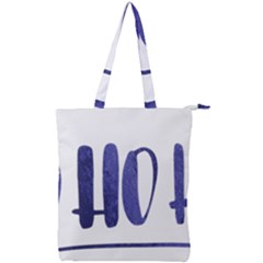 Ho Ho Ho! Christmas Minimalist Double Zip Up Tote Bag