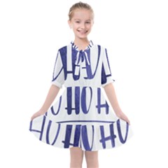 Ho Ho Ho! Christmas Minimalist Kids  All Frills Chiffon Dress