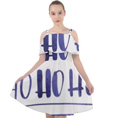 Ho Ho Ho! Christmas Minimalist Cut Out Shoulders Dress