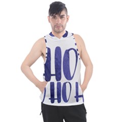 Ho Ho Ho! Christmas Minimalist Men s Sleeveless Hoodie