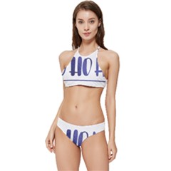 Ho Ho Ho! Christmas Minimalist Banded Triangle Bikini Set