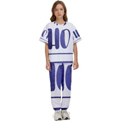 Ho Ho Ho! Christmas Minimalist Kids  T-shirt And Pants Sports Set