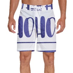 Ho Ho Ho! Christmas Minimalist Men s Beach Shorts