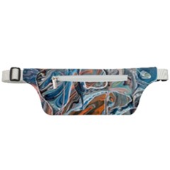 Blue Islands Active Waist Bag by kaleidomarblingart