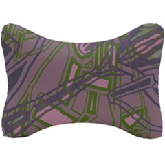 Vibrant Collage Vibes Print Seat Head Rest Cushion