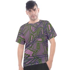 Vibrant Collage Vibes Print Men s Sport Top by dflcprintsclothing