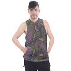 Vibrant Collage Vibes Print Men s Sleeveless Hoodie by dflcprintsclothing