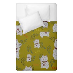 Super Lucky Cat Duvet Cover Double Side (single Size) by GeekLover