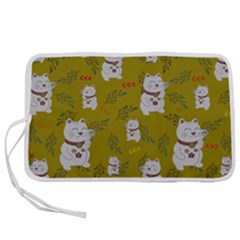 Super Lucky Cat Pen Storage Case (l) by GeekLover