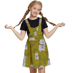 Super Lucky Cat Kids  Apron Dress by GeekLover