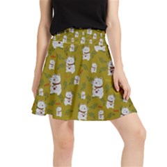 Super Lucky Cat Scaled Waistband Skirt by GeekLover