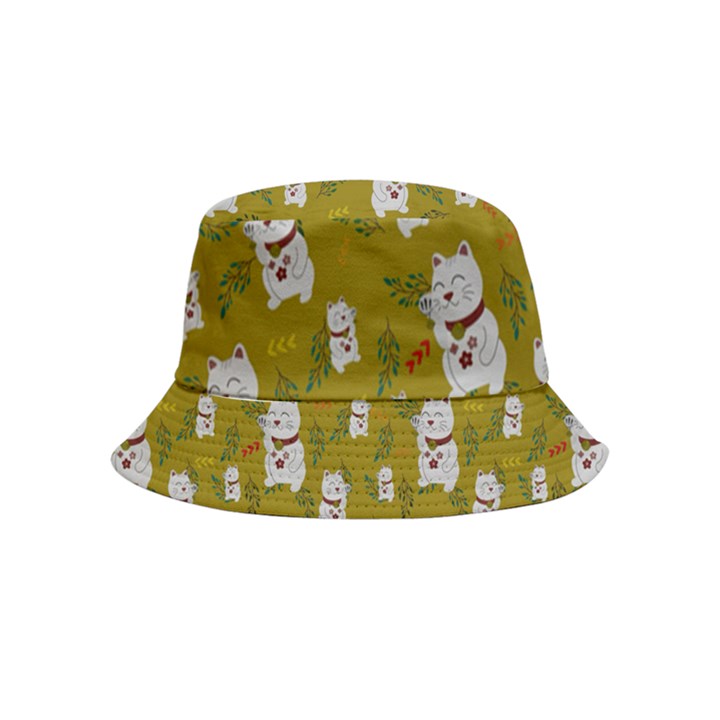 Super Lucky Cat Scaled Bucket Hat (Kids)