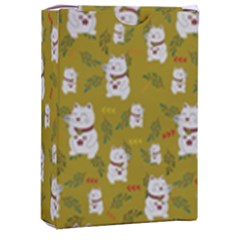 Super Lucky Cat Scaled Playing Cards Single Design (rectangle) With Custom Box by GeekLover