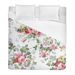 Floral Elements Peony Chinese Rose Duvet Cover (full/ Double Size)