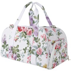 Floral Elements Peony Chinese Rose Burner Gym Duffle Bag