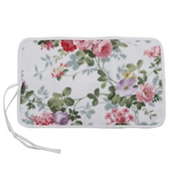 Floral Elements Peony Chinese Rose Pen Storage Case (m)