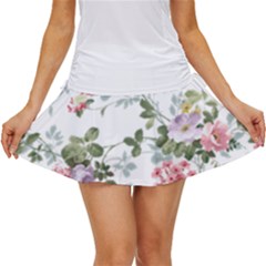 Floral Elements Peony Chinese Rose Women s Skort by Grandong