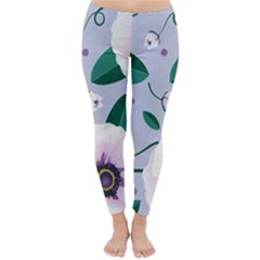 Flowers Petals Blossom Flora Classic Winter Leggings