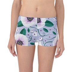 Flowers Petals Blossom Flora Reversible Boyleg Bikini Bottoms by Apenda