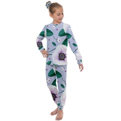 Flowers Petals Blossom Flora Kids  Long Sleeve Set 