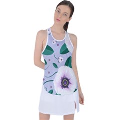 Flowers Petals Blossom Flora Racer Back Mesh Tank Top by Apenda