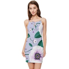 Flowers Petals Blossom Flora Summer Tie Front Dress by Apenda