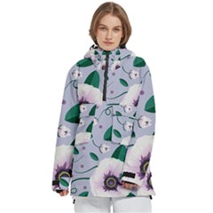 Flowers Petals Blossom Flora Women s Pullover Zip Ski And Snowboard Waterproof Breathable Jacket