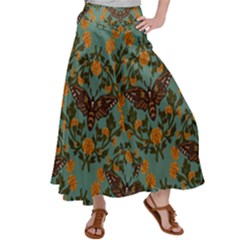 Day Of The Death Moth Women s Satin Palazzo Pants by GeekLover