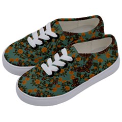 Day Of The Death Moth Kids  Classic Low Top Sneakers by GeekLover