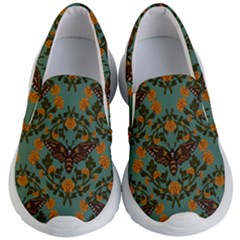 Day Of The Death Moth Kids Lightweight Slip Ons