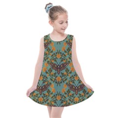 Day Of The Death Moth Kids  Summer Dress