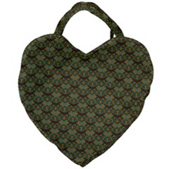 Day Of The Death Moth Scaled Giant Heart Shaped Tote