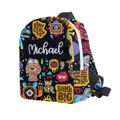 Personalized Monster Name Any Text Kids Age Lightweight Preschool Backpack - Kids  Age 2-4 Lightweight Preschool Backpack