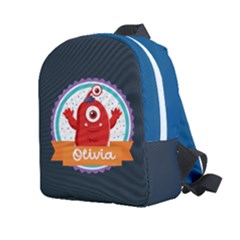 Personalized Monster Name Any Text Kids Age Lightweight Preschool Backpack - Kids  Age 2-4 Lightweight Preschool Backpack