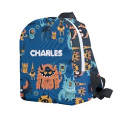 Personalized Monster Name Any Text Kids Age Lightweight Preschool Backpack - Kids  Age 2-4 Lightweight Preschool Backpack