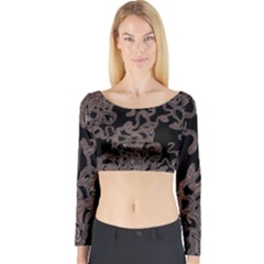 Venomous Elegance Long Sleeve Crop Top